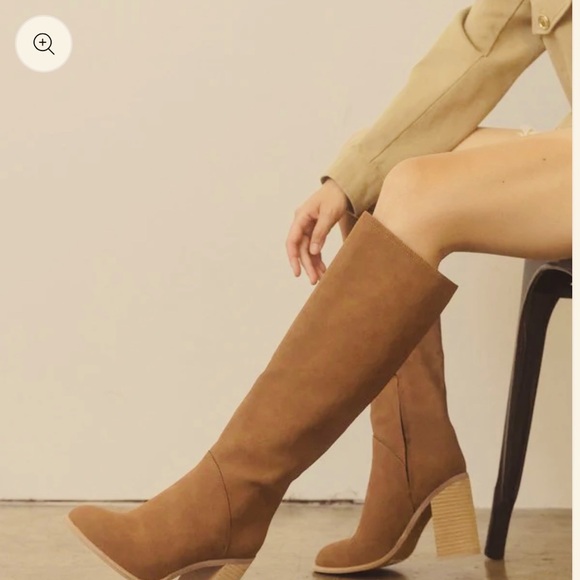 OASIS SOCIETY Shiloh - Knee High Block Heel Boots Size 7.5 - Picture 1 of 9